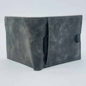 Grey Textured Men's Wallet
